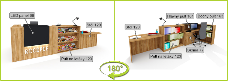 dva pohledy s popisky recepce sestava E_SK